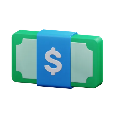 Paquete de dinero  3D Icon