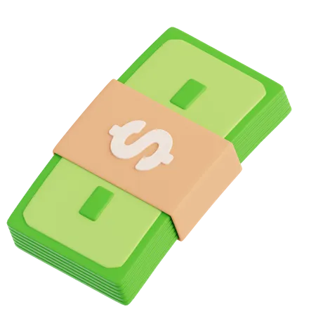 Paquete de dinero  3D Icon