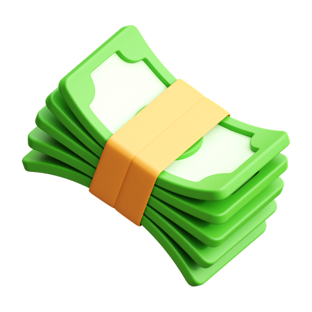 Paquete de dinero  3D Icon