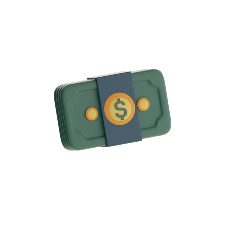 Paquete de efectivo  3D Icon