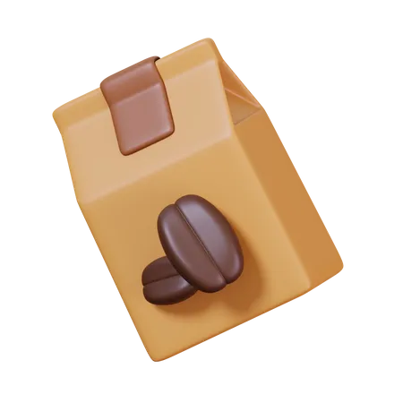 Paquete de granos de café  3D Icon