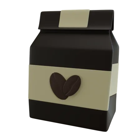 Paquete de granos de cafe  3D Icon