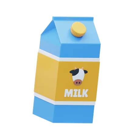 Paquete de leche  3D Icon
