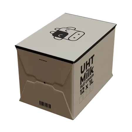Paquete de leche  3D Icon