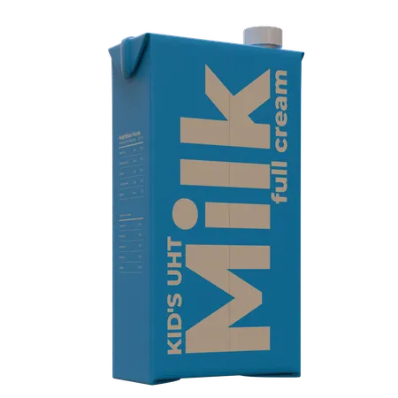 Paquete de leche  3D Icon