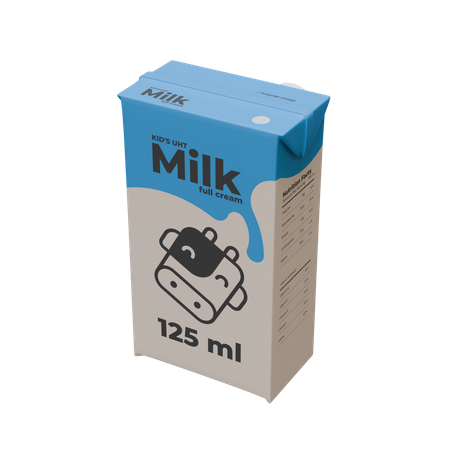 Paquete de leche  3D Icon