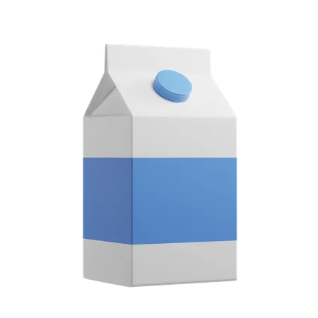 Paquete de leche  3D Illustration