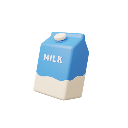 Paquete de leche  3D Illustration