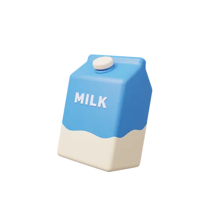 Paquete de leche  3D Illustration