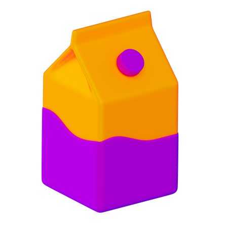 Paquete de leche  3D Icon