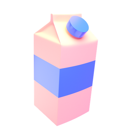 Paquete de leche  3D Icon