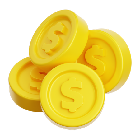 Paquete de monedas  3D Icon