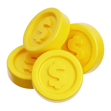 Paquete de monedas  3D Icon