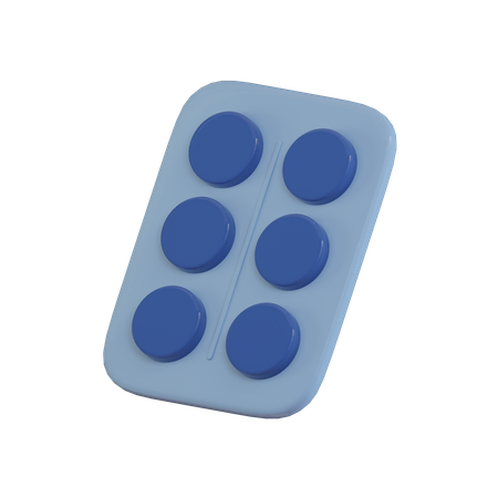 Paquete de pastillas  3D Icon
