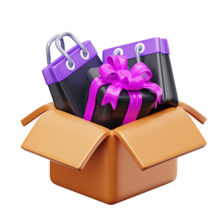 Paquete de regalo  3D Icon