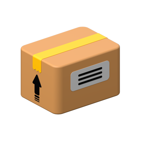 Paquete empaquetado recibido.  3D Icon