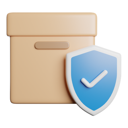 Escudo del paquete  3D Icon