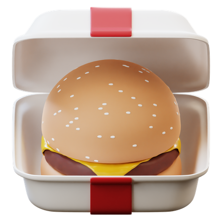 Paquete de hamburguesas  3D Icon