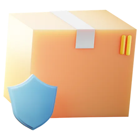 Protección del paquete  3D Illustration