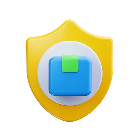 Seguridad del paquete  3D Icon