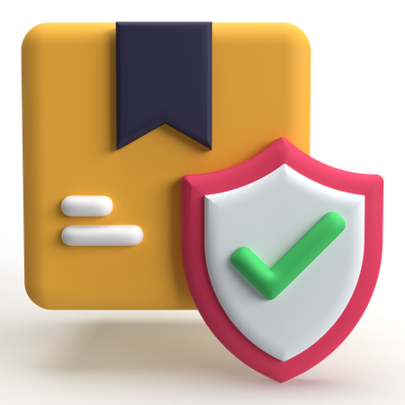 Seguridad del paquete  3D Icon