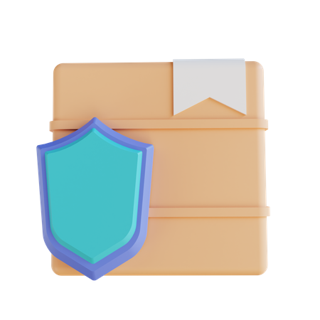 Seguridad del paquete  3D Icon