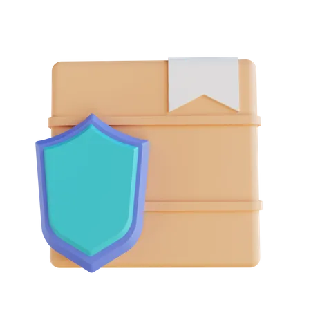 Seguridad del paquete  3D Icon