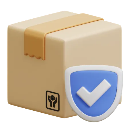 Seguridad del paquete  3D Icon