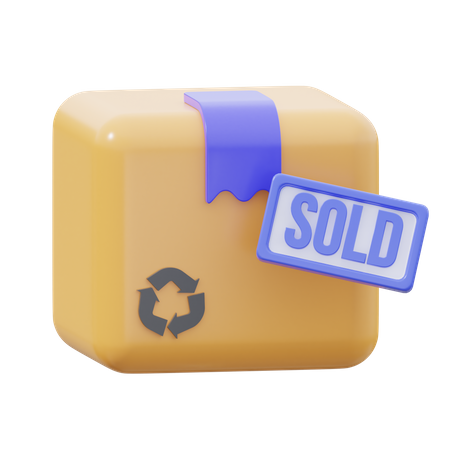 Paquete vendido  3D Icon
