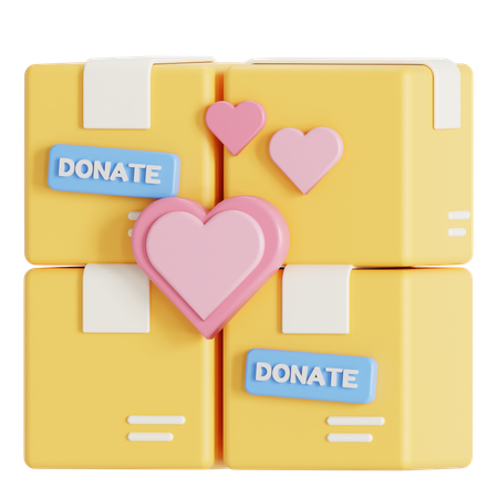 Paquetes de donación  3D Icon