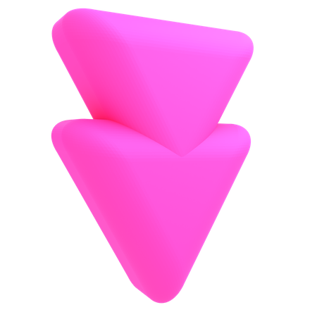 Para baixo, chervron  3D Icon