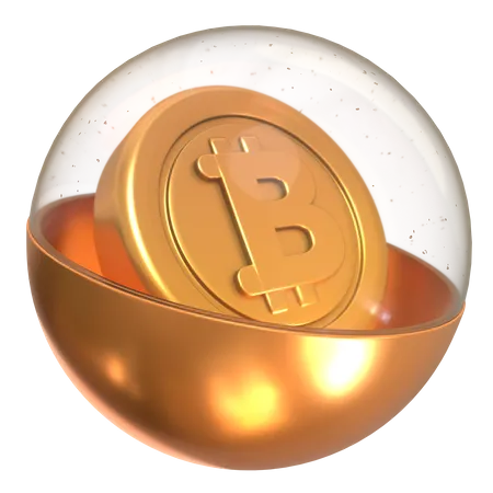 Bitcoin em pontos gacha  3D Icon