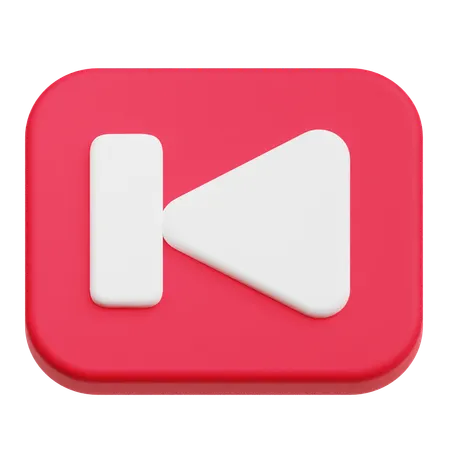 Para trás  3D Icon