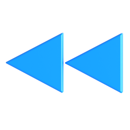 Para trás  3D Icon