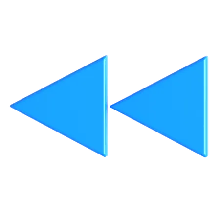 Para trás  3D Icon