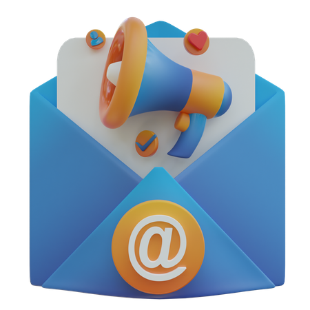 E-mail de parabéns  3D Icon