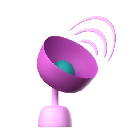 Parabolic Antenna  3D Icon