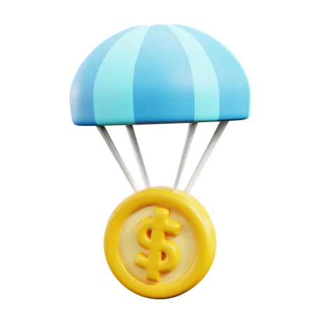 Paracaídas  3D Icon