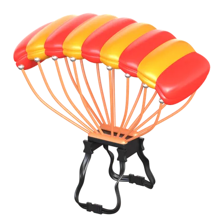 Parachute 3 D Extreme Sports Icon 3D Icon