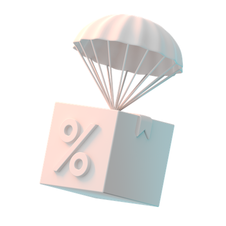 パラシュート  3D Icon