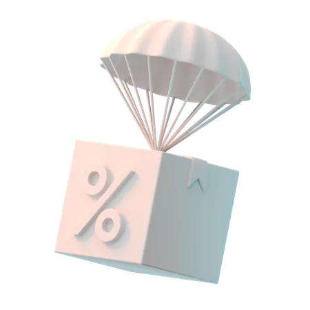 パラシュート  3D Icon