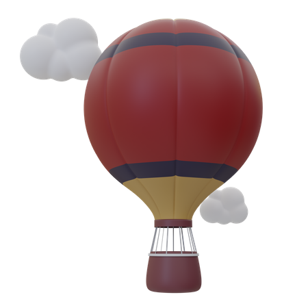 Parachute Balloon  3D Icon