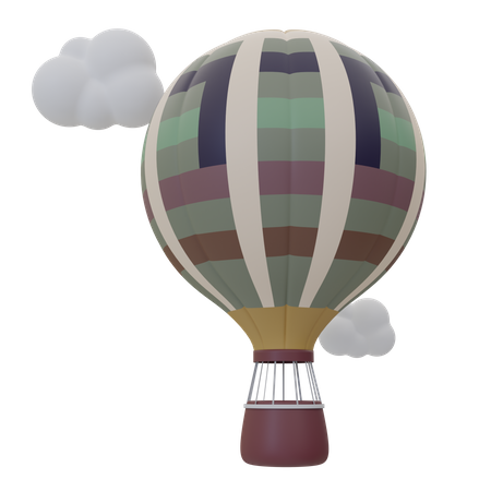 Parachute Balloon  3D Icon