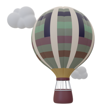 Parachute Balloon  3D Icon
