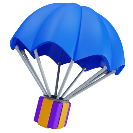 Parachute Box  3D Icon