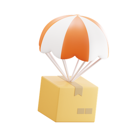 Parachute Box  3D Icon