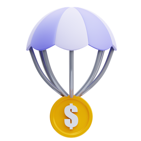 Parachute d'argent  3D Icon