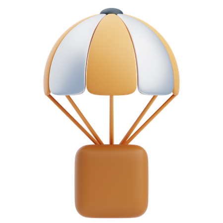 Parachute Delivery  3D Icon