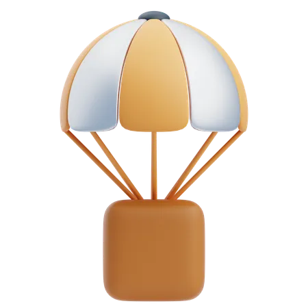 Parachute Delivery  3D Icon