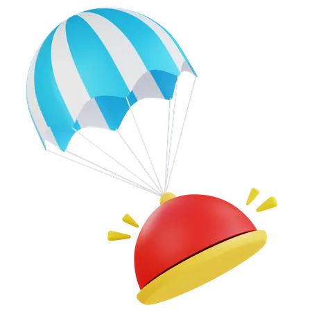 Parachute Delivery  3D Icon